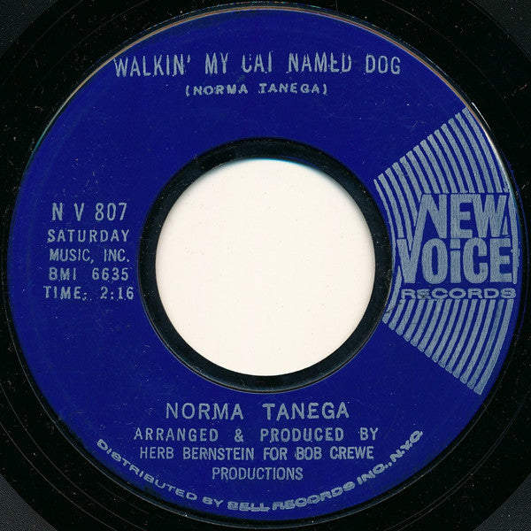 Norma Tanega : Walkin' My Cat Named Dog (7", Single, Styrene)