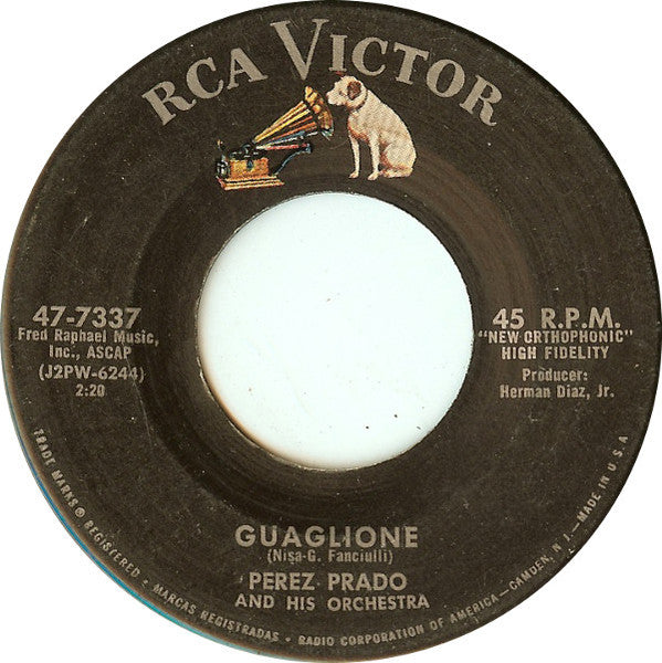 Perez Prado And His Orchestra : Guaglione / Paris (7", Single)