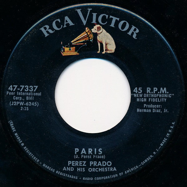 Perez Prado And His Orchestra : Guaglione / Paris (7", Single)