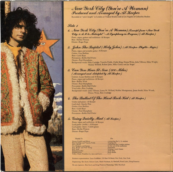 Al Kooper : New York City (You're A Woman) (LP, Album, Gat)
