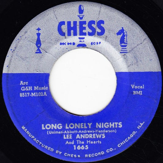 Lee Andrews And The Hearts* : Long Lonely Nights / The Clock (7")