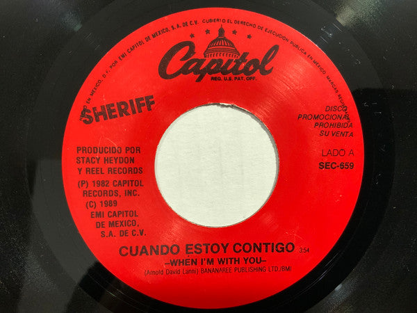 Sheriff (3) : When I'm With You / Makin My Way (7", Single, Promo)