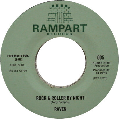 Raven (39) : Rock & Roller By Night / Flame Of Love (7")