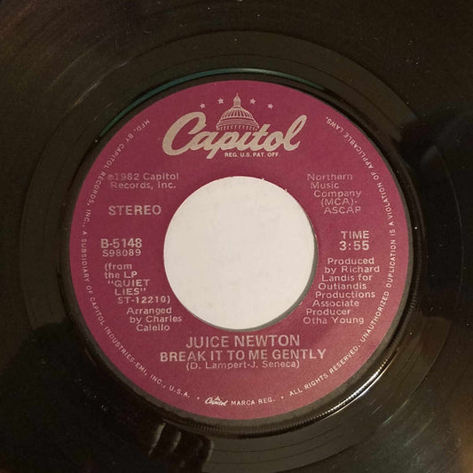 Juice Newton : Break It To Me Gently (7", Single, Los)