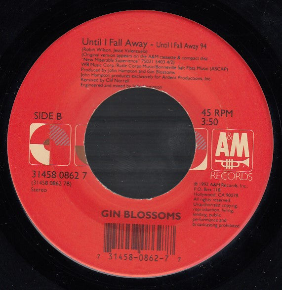 Gin Blossoms : Allison Road (7")