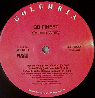 QB Finest : Oochie Wally (12", Single)