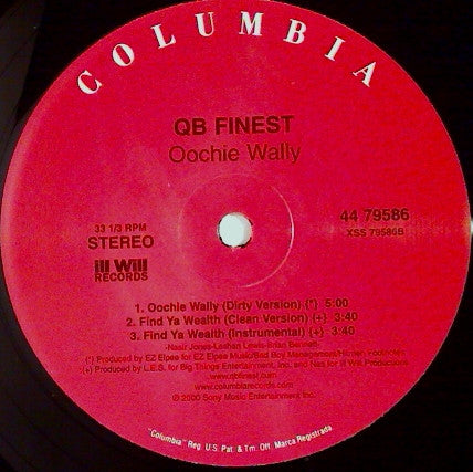 QB Finest : Oochie Wally (12", Single)