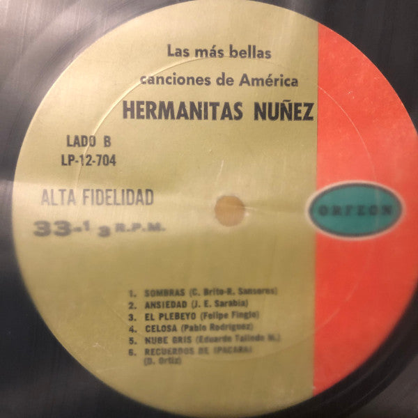 Hermanitas Núñez : Las Más Bellas Canciones de  América  (LP, Album, Mono)