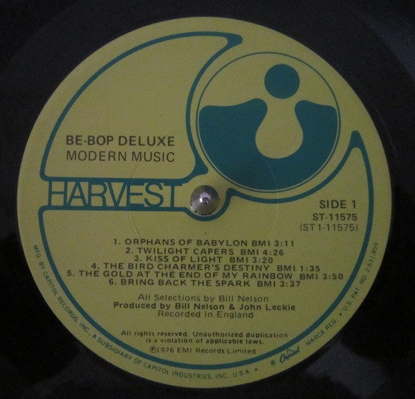 Be Bop Deluxe : Modern Music (LP, Album, LA )