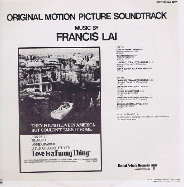 Francis Lai : Love Is A Funny Thing (Un Homme Qui Me Plait) (LP, Album)