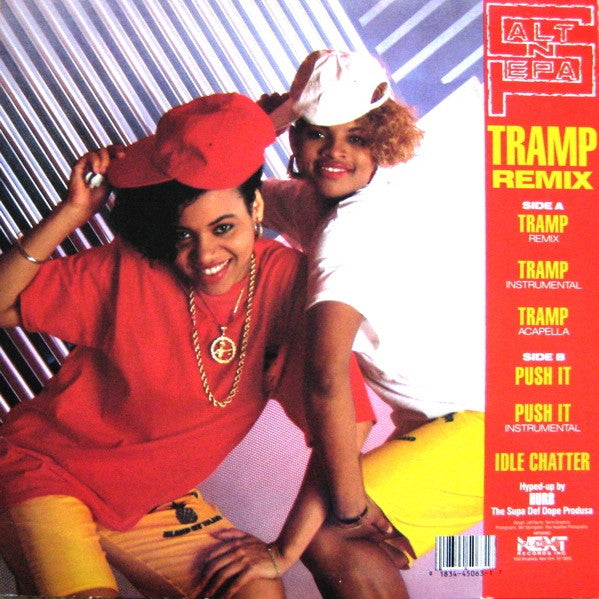 Salt 'N' Pepa : Tramp (Remix) (12", Red)