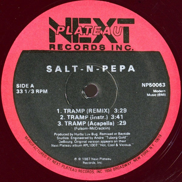 Salt 'N' Pepa : Tramp (Remix) (12", Red)