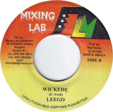 Capleton, Leego : Why Do The Eden Reign (Special Remix) / Wicked E (7")