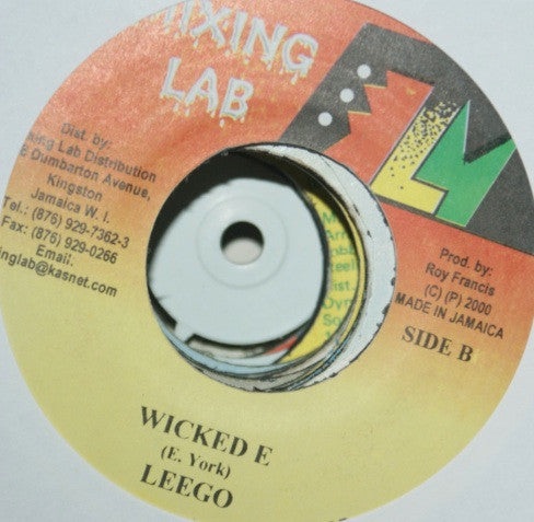 Capleton, Leego : Why Do The Eden Reign (Special Remix) / Wicked E (7")