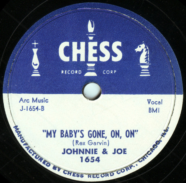 Johnnie & Joe : Over The Mountain; Across The Sea / My Baby's Gone, On, On (Shellac, 10")