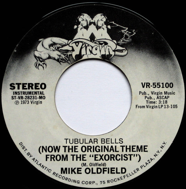 Mike Oldfield : Tubular Bells (Now The Original Theme From "The Exorcist") (7", Single, Styrene, MO )