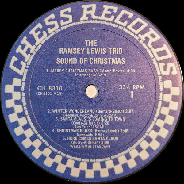 The Ramsey Lewis Trio : Sound Of Christmas (LP, Album, RE)
