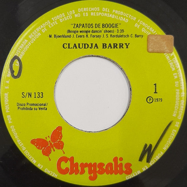 Claudja Barry : Zapatos De Boogie = Boogie Woogie Dancin' Shoes (7", Single, Promo)