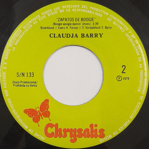 Claudja Barry : Zapatos De Boogie = Boogie Woogie Dancin' Shoes (7", Single, Promo)