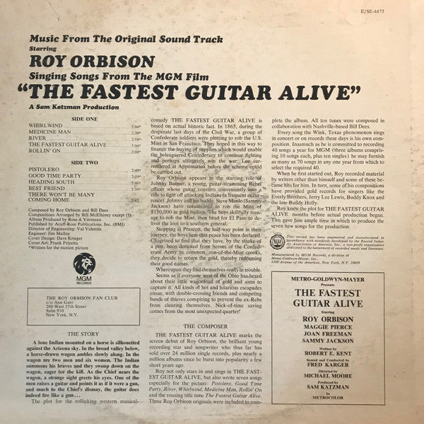 Roy Orbison : The Fastest Guitar Alive (LP, Album, Mono)