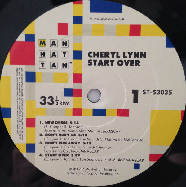 Cheryl Lynn : Start Over (LP, Album)