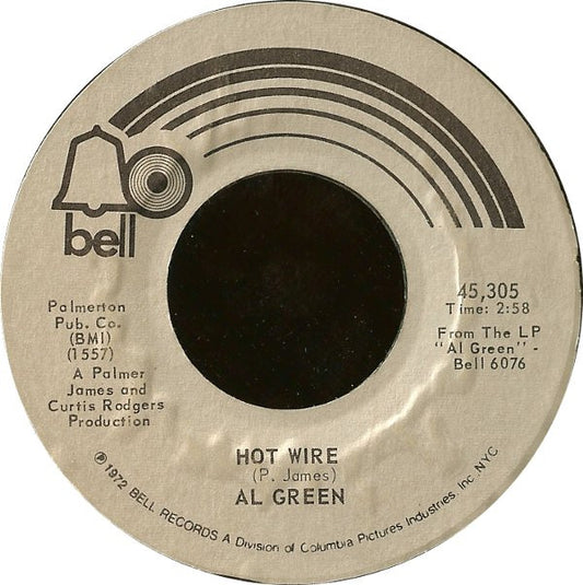 Al Green : Hot Wire (7", Single, PRC)