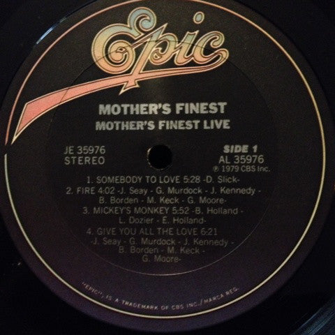 Mother's Finest : Mother's Finest Live (LP, Album)