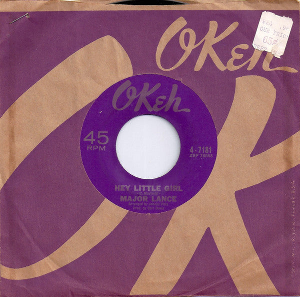 Major Lance : Hey Little Girl (7", Single)