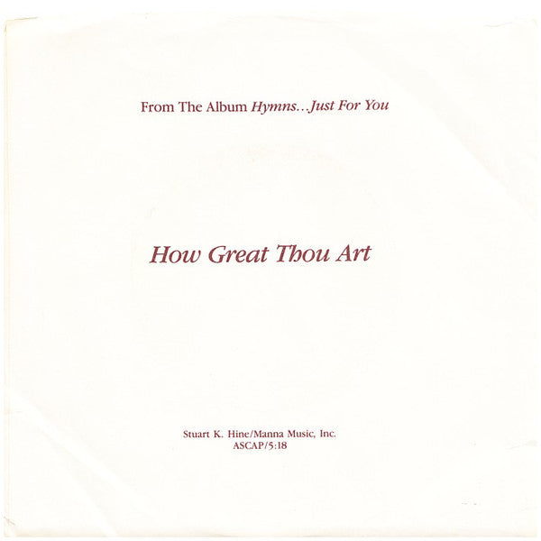 Sandi Patti* : How Great Thou Art (7", Single, Promo, Ele)
