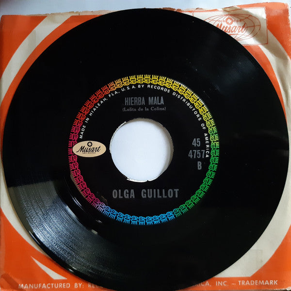 Olga Guillot : Quien Da Mas / Hierba Mala (7", Single)