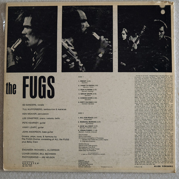The Fugs : The Fugs (LP, Album, RE)