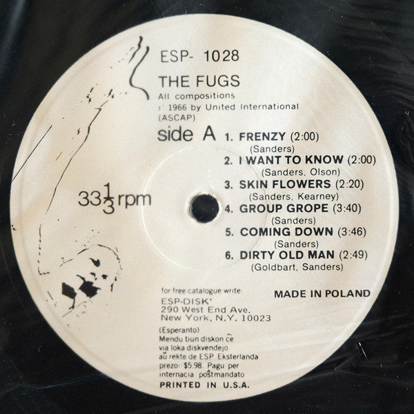 The Fugs : The Fugs (LP, Album, RE)