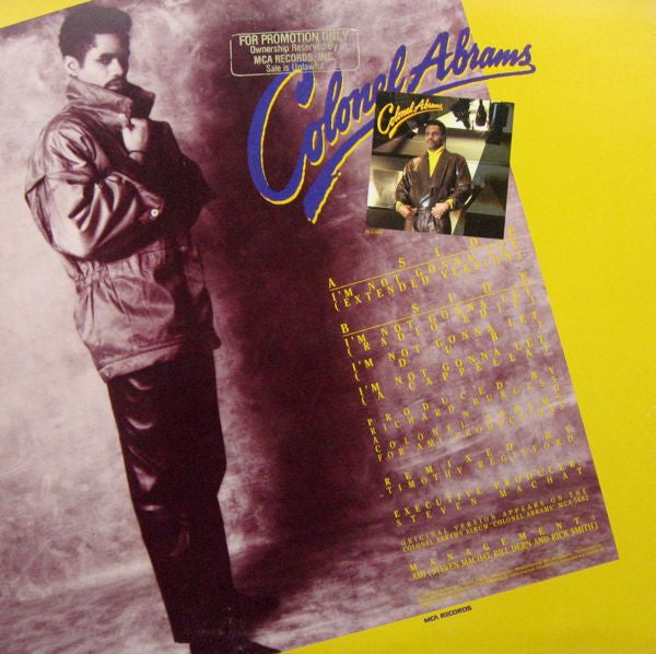 Colonel Abrams : I'm Not Gonna Let (12" Version) (12")