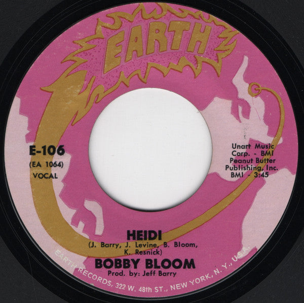 Bobby Bloom : Sign Of The V (7", Single, Styrene)
