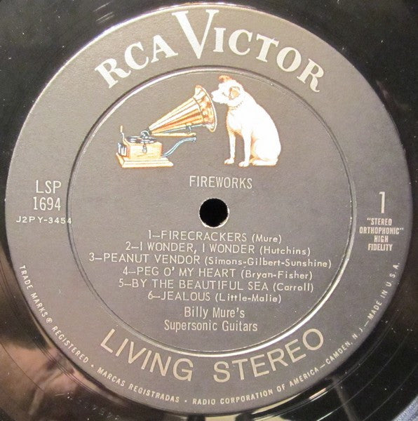 Billy Mure's Supersonic Guitars : Fireworks (LP, Album)