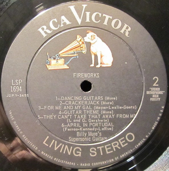 Billy Mure's Supersonic Guitars : Fireworks (LP, Album)