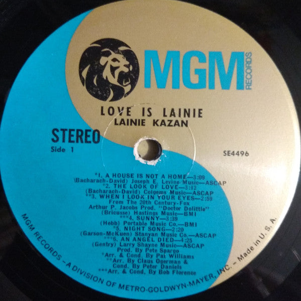 Lainie Kazan : Love Is Lainie (LP, Album)