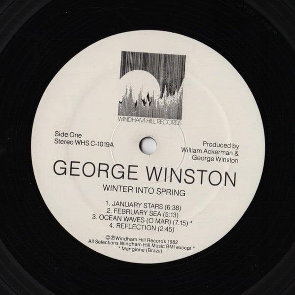 George Winston : Winter Into Spring (LP, Album, RP, RTI)