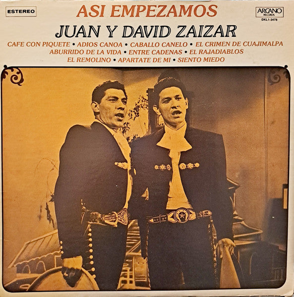 Hermanos Záizar : Así Empezamos (LP, Comp, Mono)