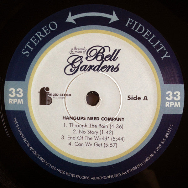 Bell Gardens : Hangups Need Company (12", EP)