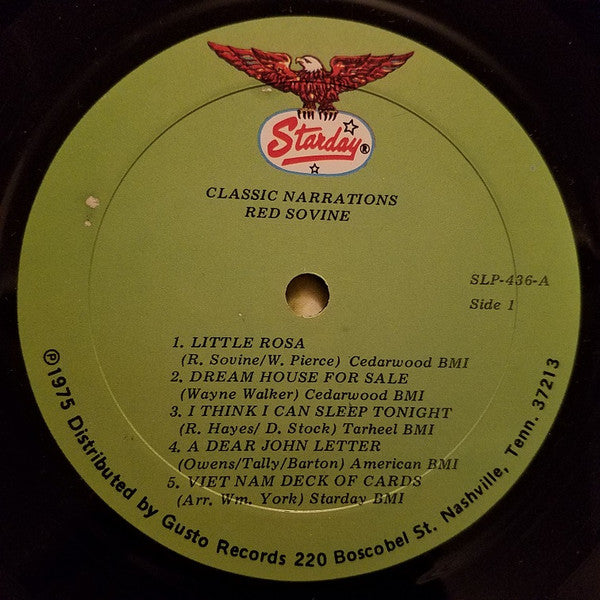 Red Sovine : Classic Narrations (LP, Album, RE)