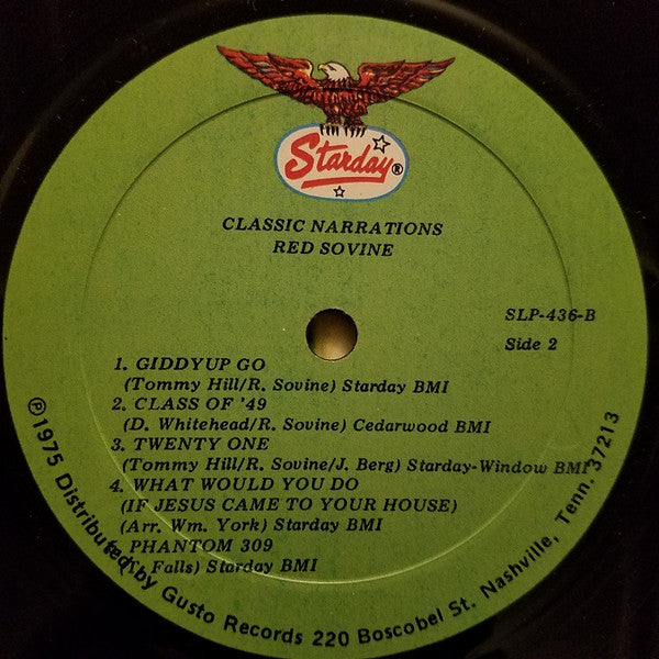 Red Sovine : Classic Narrations (LP, Album, RE)
