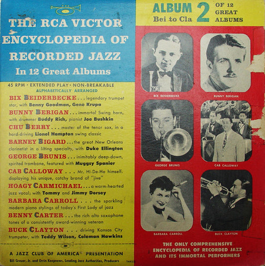 Various : The RCA Victor Encyclopedia Of Recorded Jazz: Album 2 - Bei To Cla (2x7", EP, Comp)