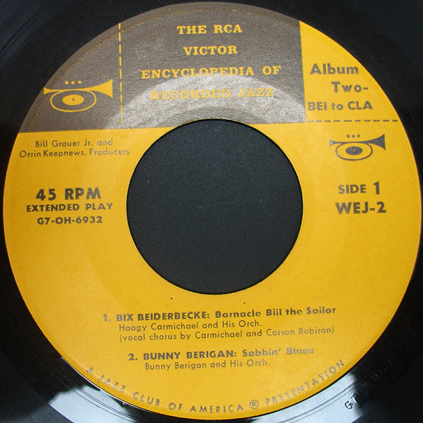 Various : The RCA Victor Encyclopedia Of Recorded Jazz: Album 2 - Bei To Cla (2x7", EP, Comp)