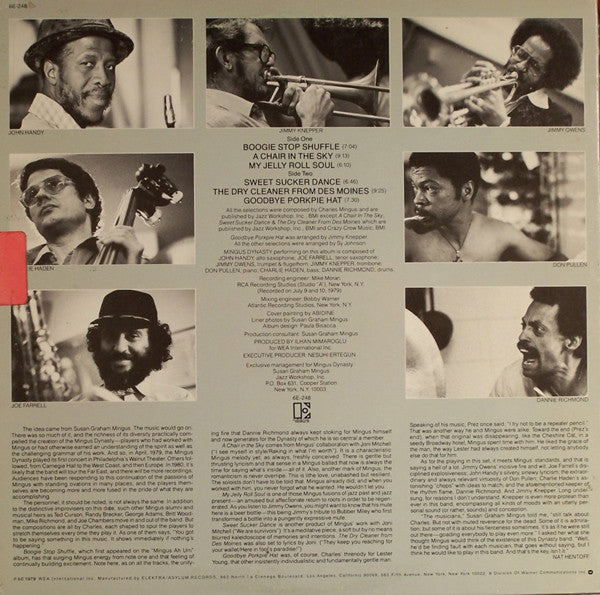 Mingus Dynasty, Joe Farrell, Charlie Haden, John Handy, Jimmy Knepper, Jimmy Owens, Don Pullen, Dannie Richmond : Chair In The Sky (LP, Album)