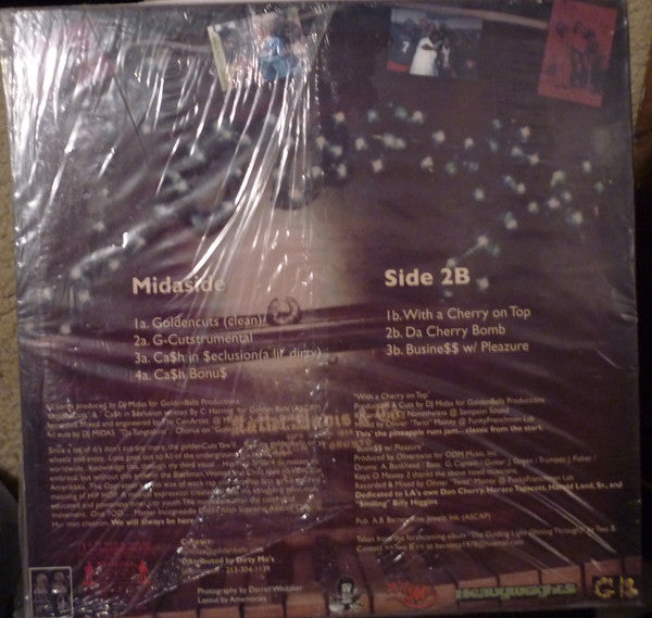 DJ Midas & Two B : Goldencuts With A Cherry On Top (12")