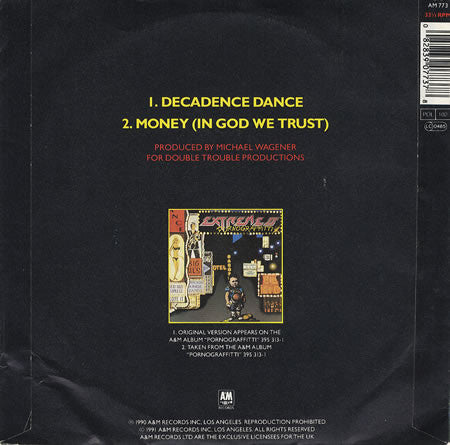 Extreme (2) : Decadence Dance (7", S/Sided, Single, Etch, Ltd)