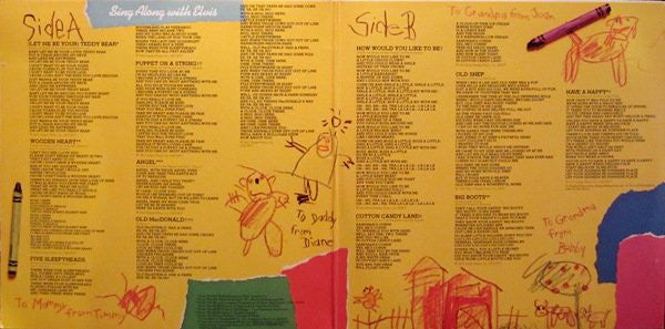 Elvis Presley : Elvis Sings For Children And Grownups Too! (LP, Comp, Ind)
