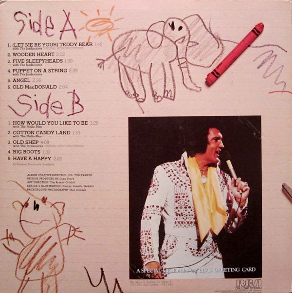Elvis Presley : Elvis Sings For Children And Grownups Too! (LP, Comp, Ind)