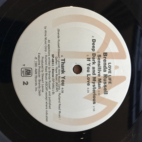 Brenda Russell (2) : Love Life (LP, Album, Y -)